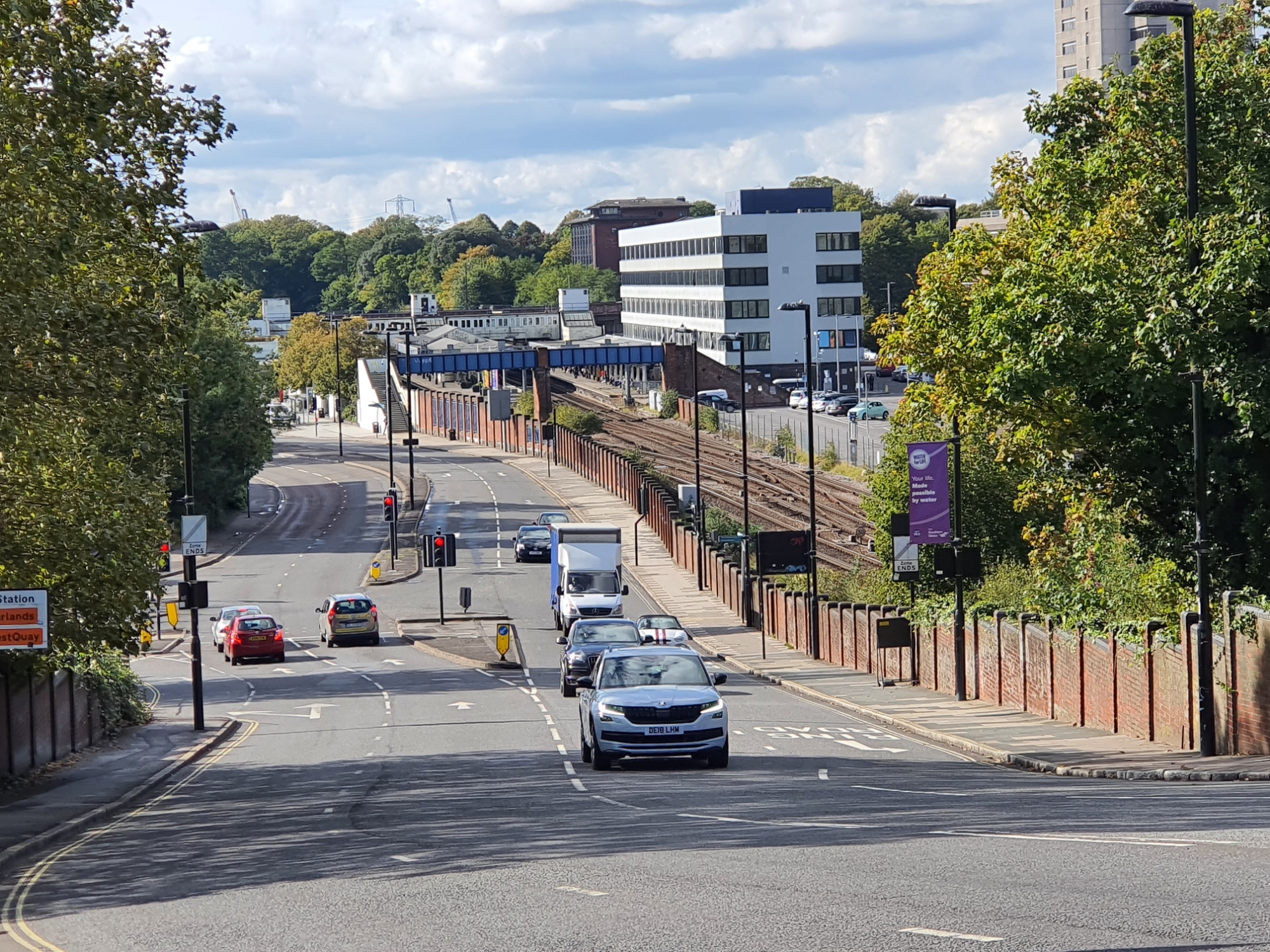 A view of Southampton Central Station and it's surrounds