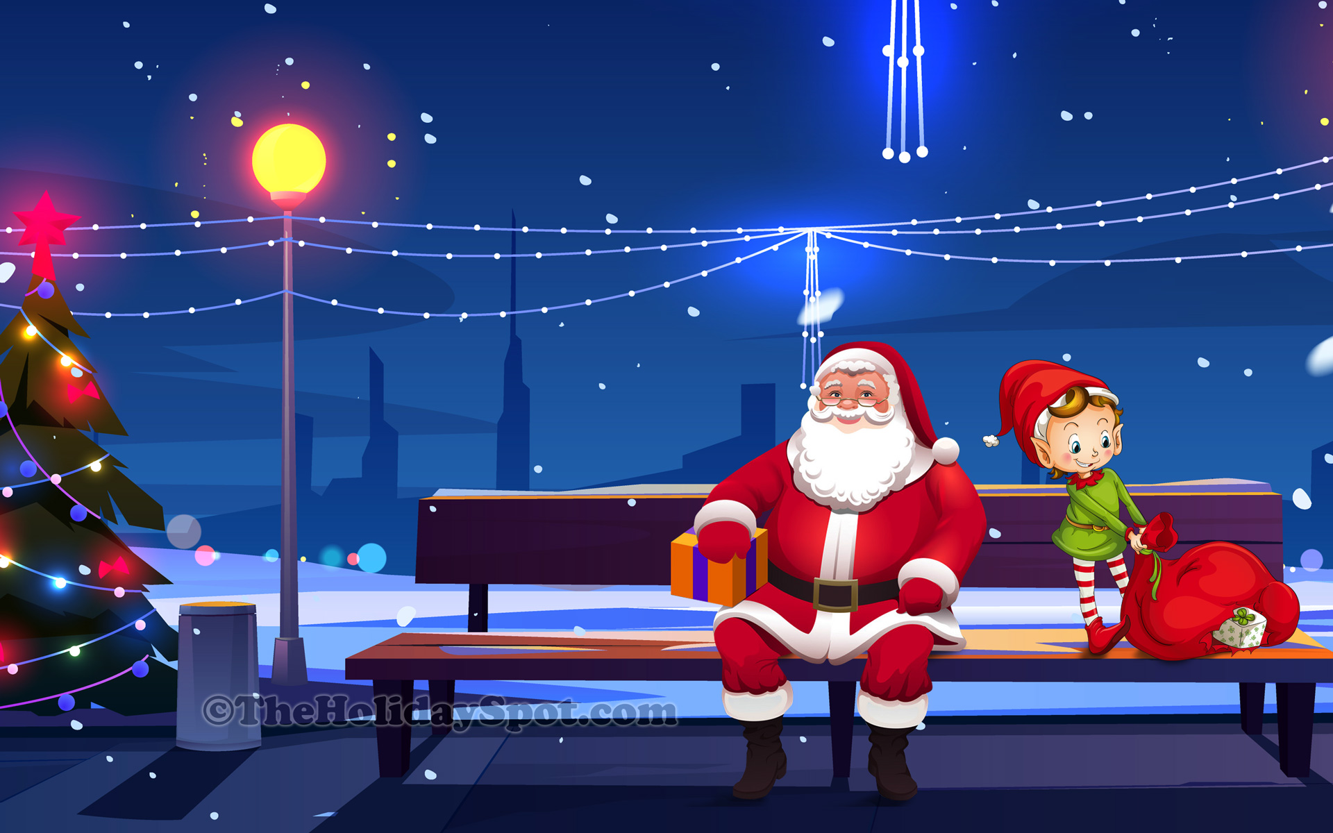 A Christmas header wallpaper