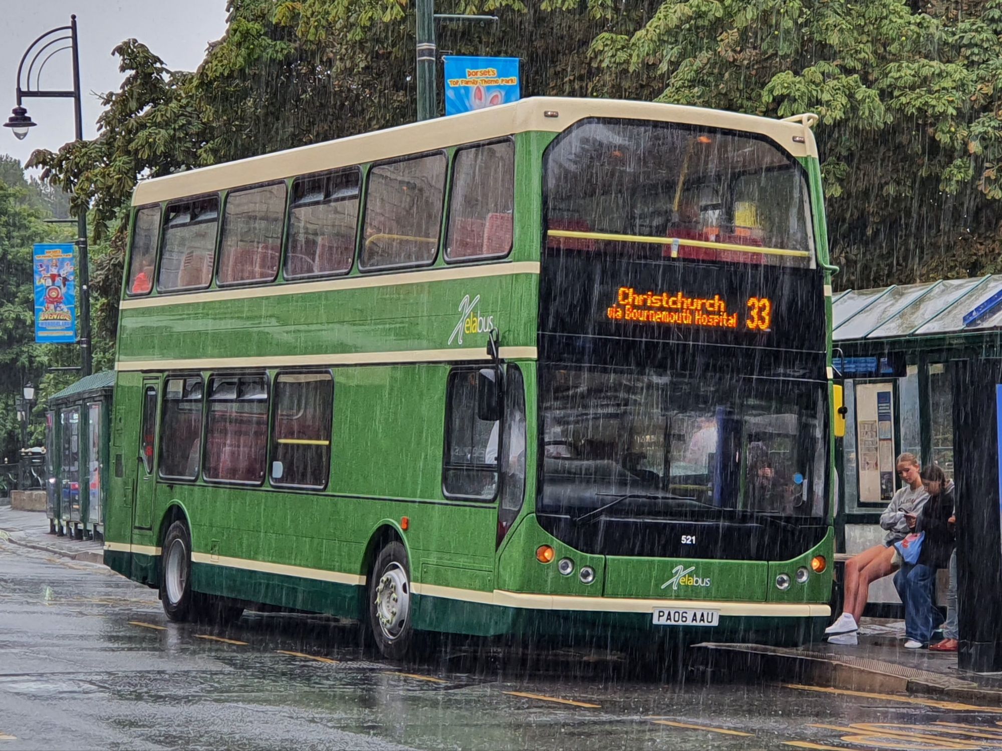 A XelaGroup vehicle operating in Bournemouth during the summer of 2022.
